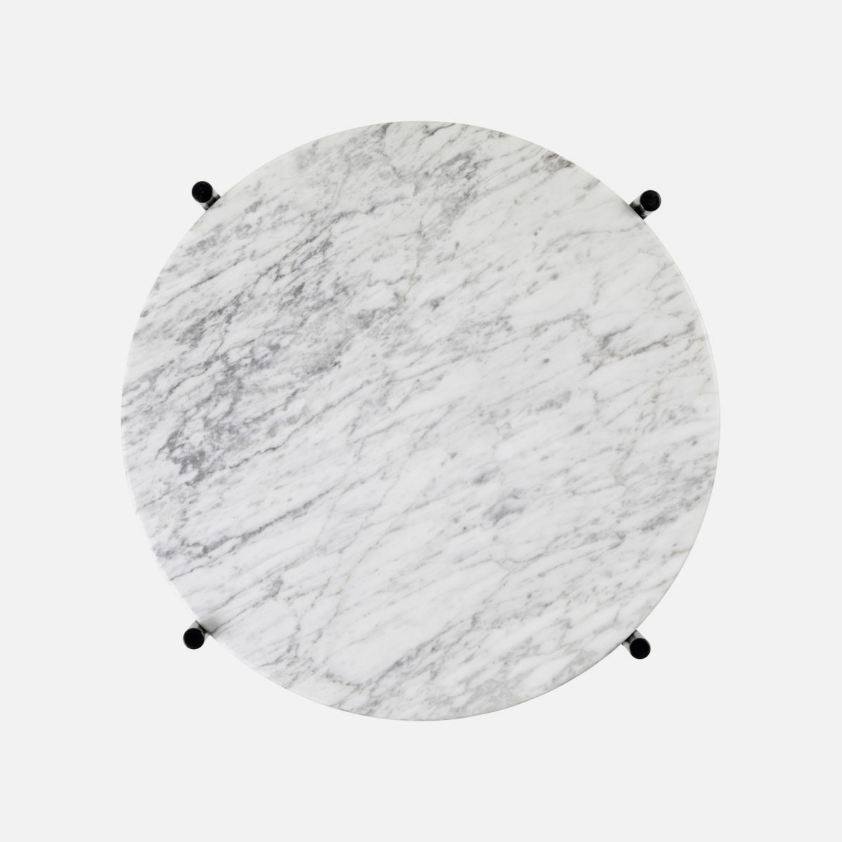 TS Side Table φ40 Brass / White Carrara Marble