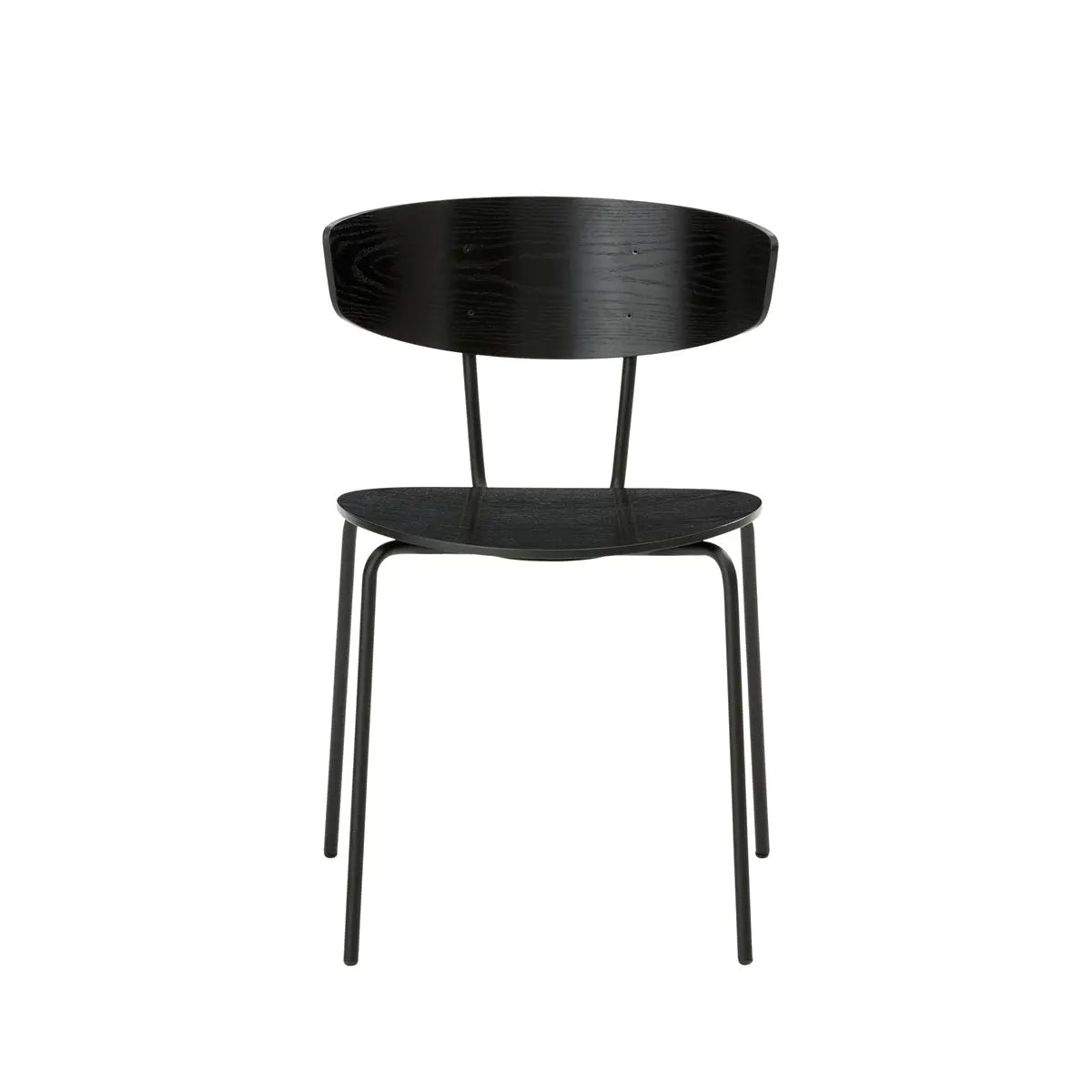 ファームリビング Herman Dining Chair Black frame Black Ferm Living