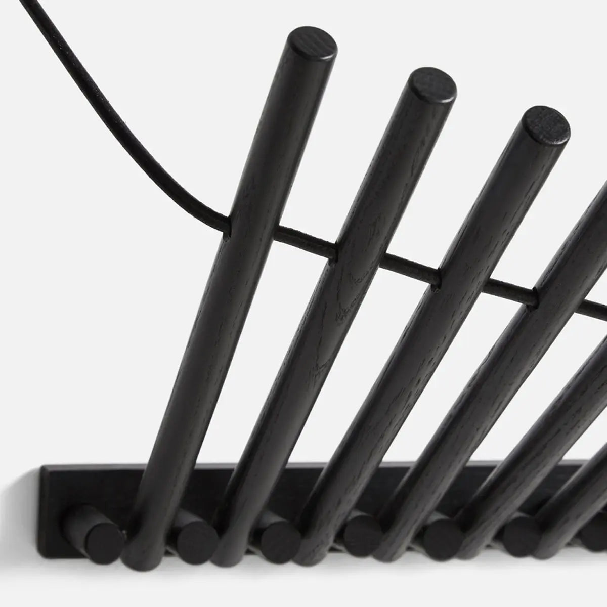 ウッド Knaegt Coat Rack Black WOUD WOUD