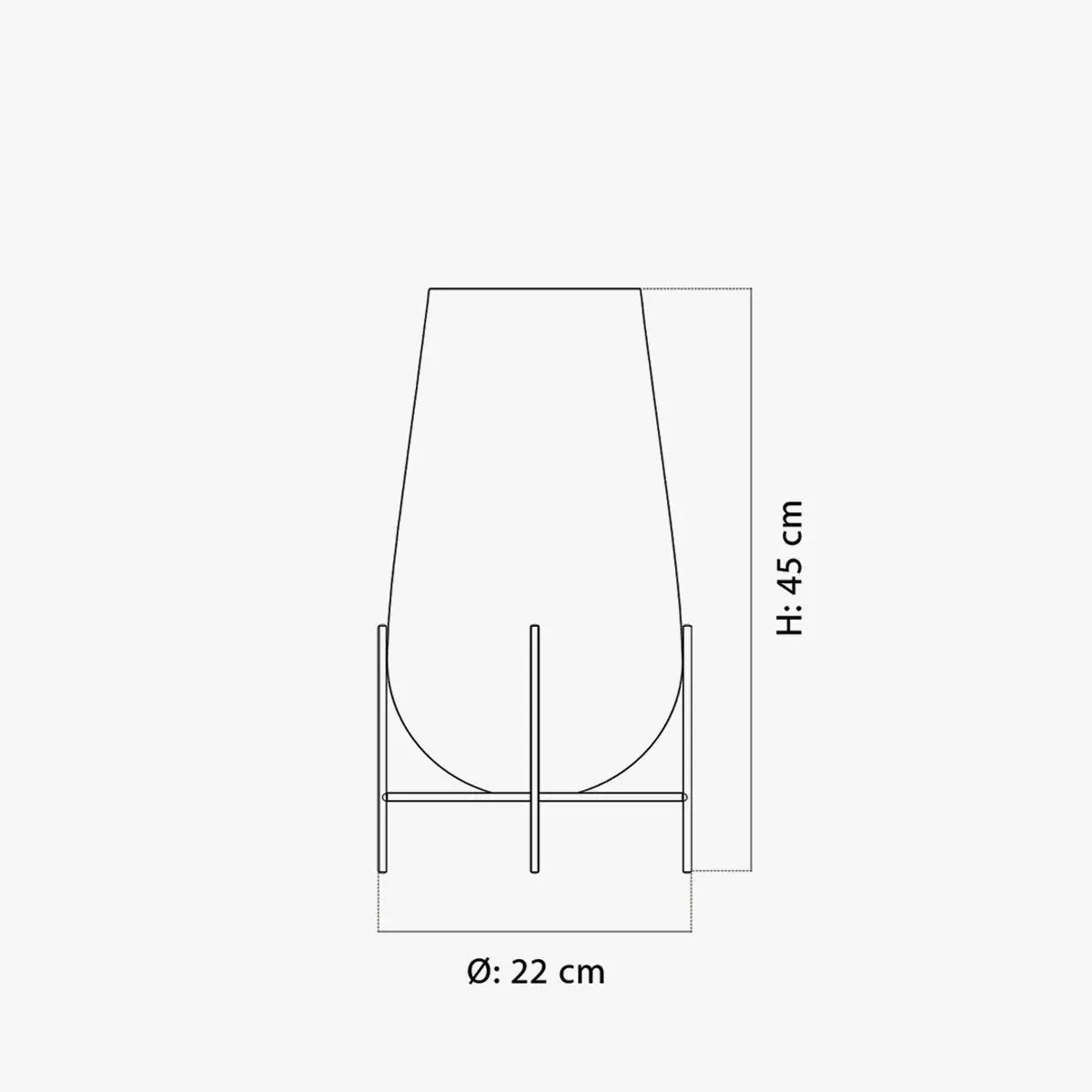 Audo Echasse Vase M Amber アンバー オドーコペンハーゲン