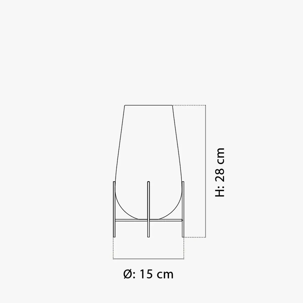 MENU Echasse Vase S Smoke MENU