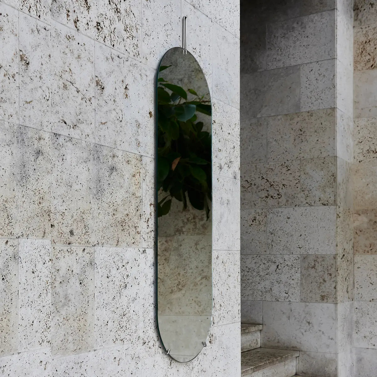 MOEBE Tall Wall Mirror Brass MOEBE