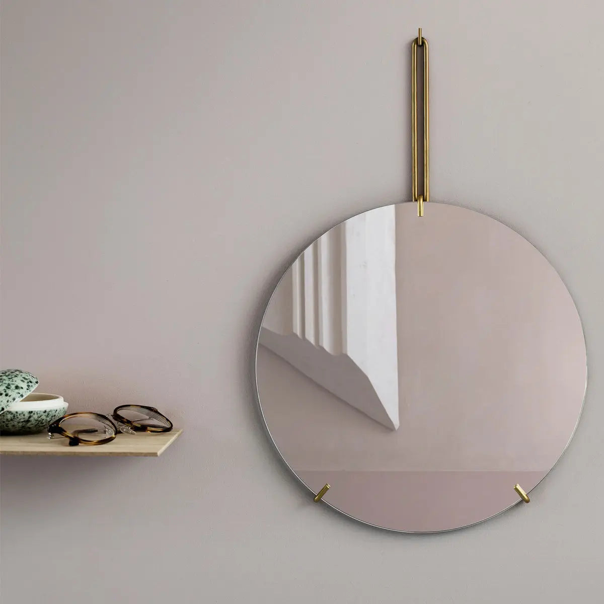 MOEBE Wall Mirror 70 Brass ムーベ ウォールミラー 70cm ブラス 壁面 