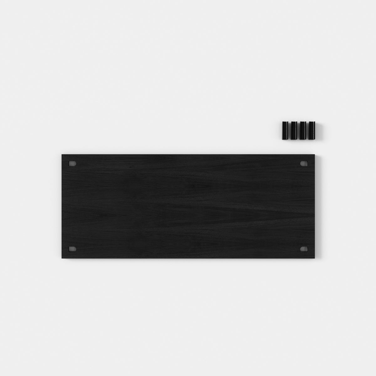 Shelving System Double H200 With Cabinet Shelf Black-Black