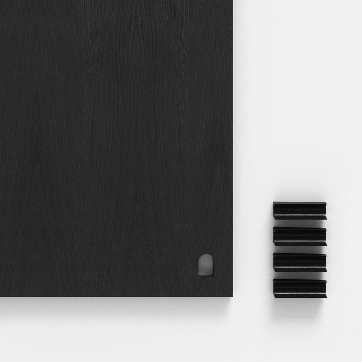 Shelving System Single H200 Wardrobe +Cabinet Black-Black