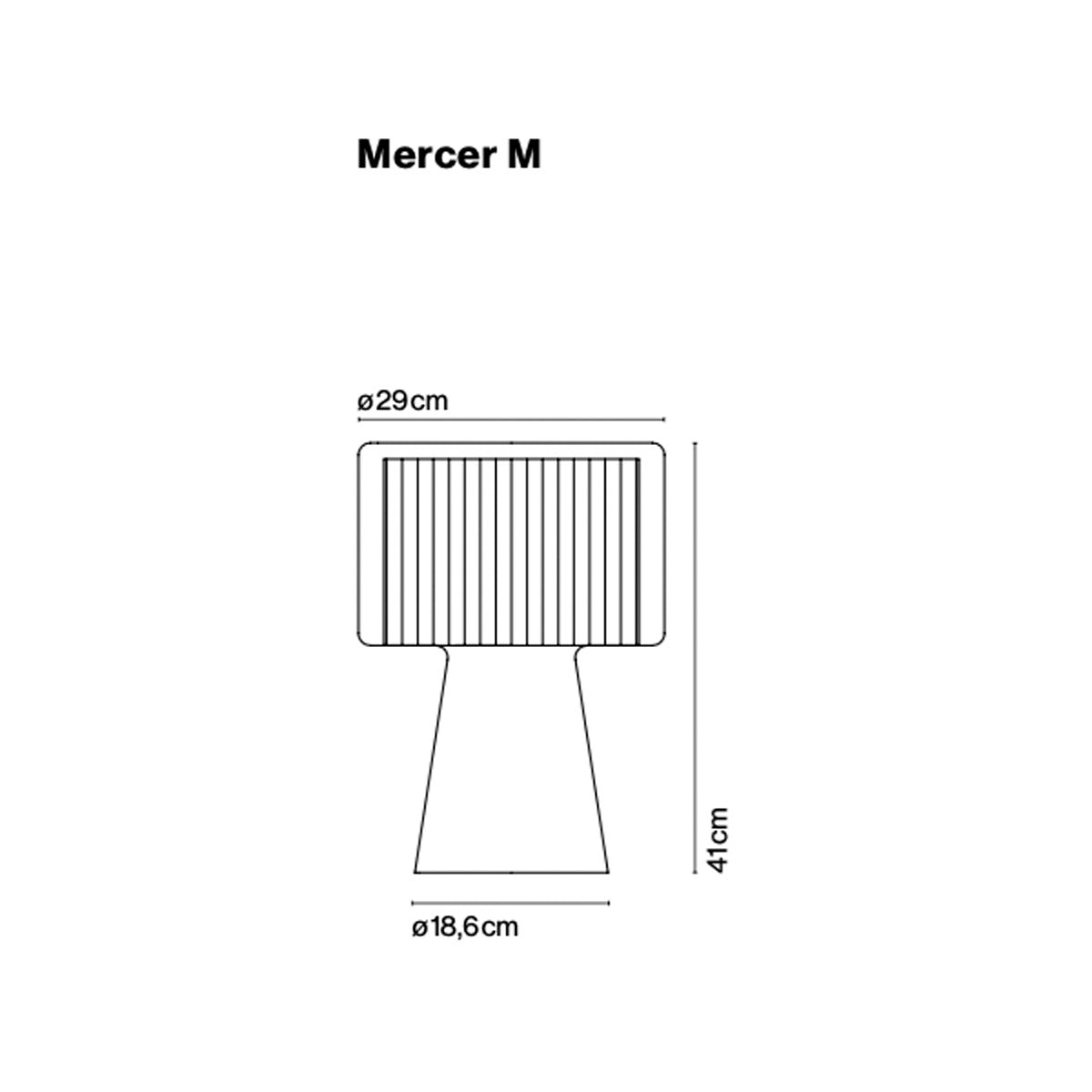 Mercer M Table Light Natural Cotton ribbon Marset マルセット　テーブルランプ
