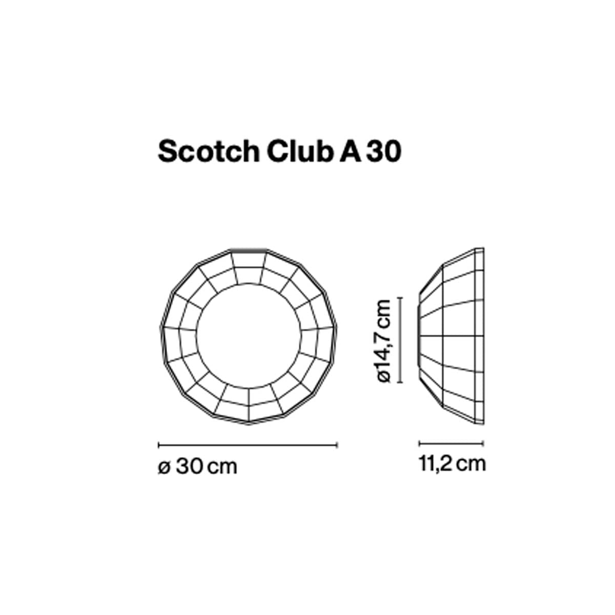Scotch Club A30 Wall Light Black Gold