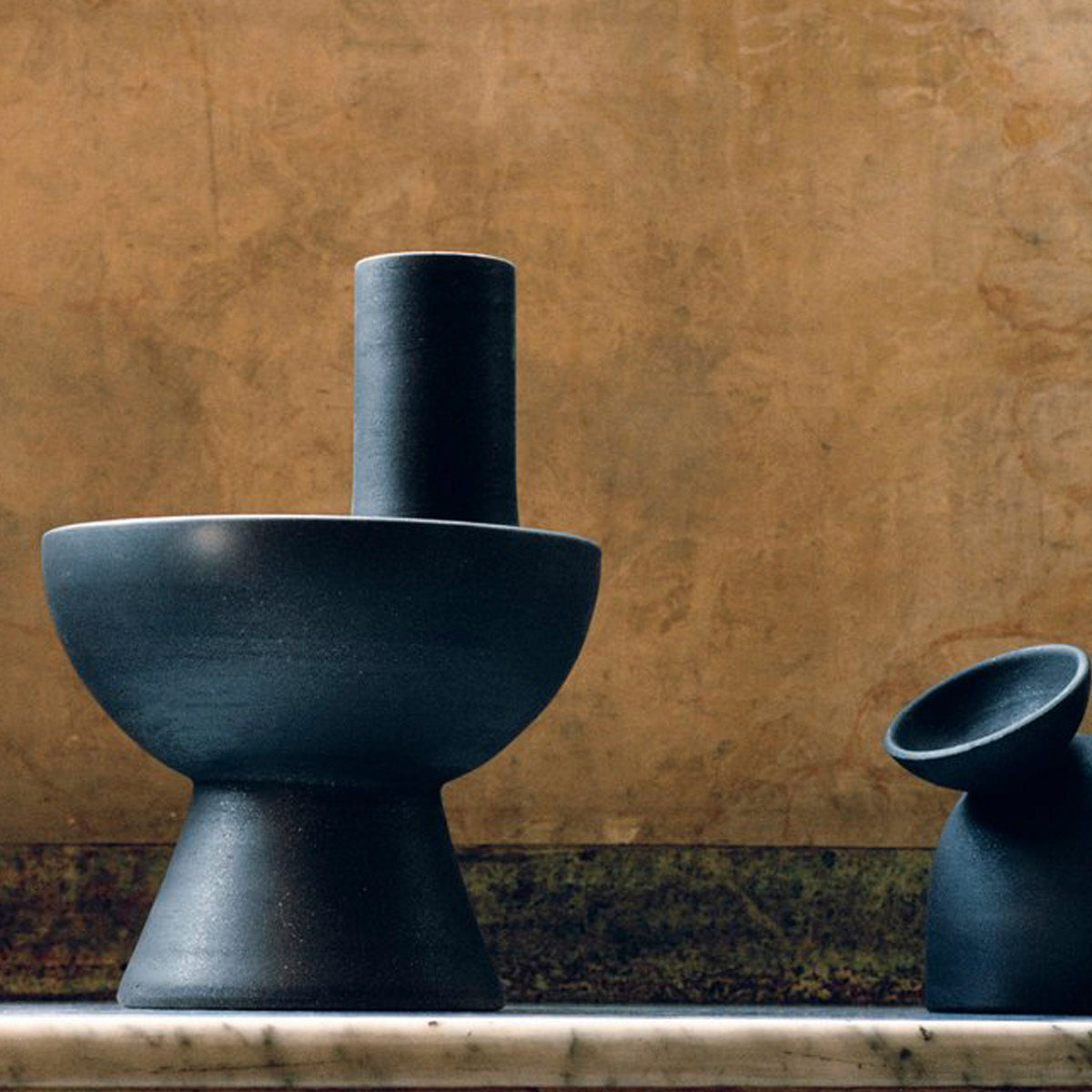 Origin Made Charred Vases Chimney　オブジェ  ポルトガル  花瓶
