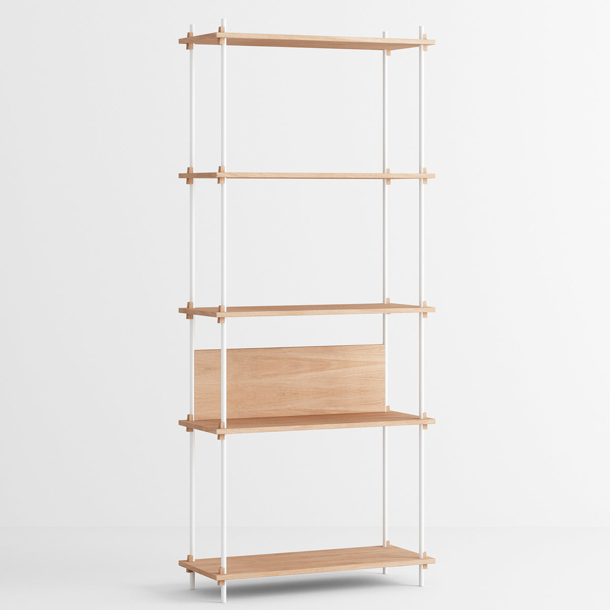 Shelving System Single H200 Shelf White-Oak