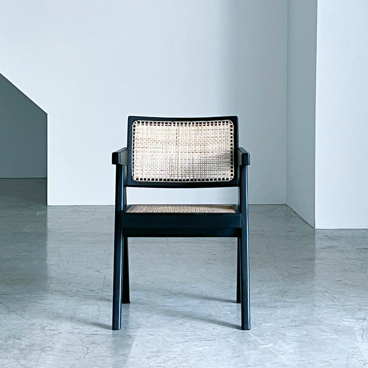 Pierre Jeanneret Office Chair Black TD-PJ-03 Reproduction – D9 STUDIO