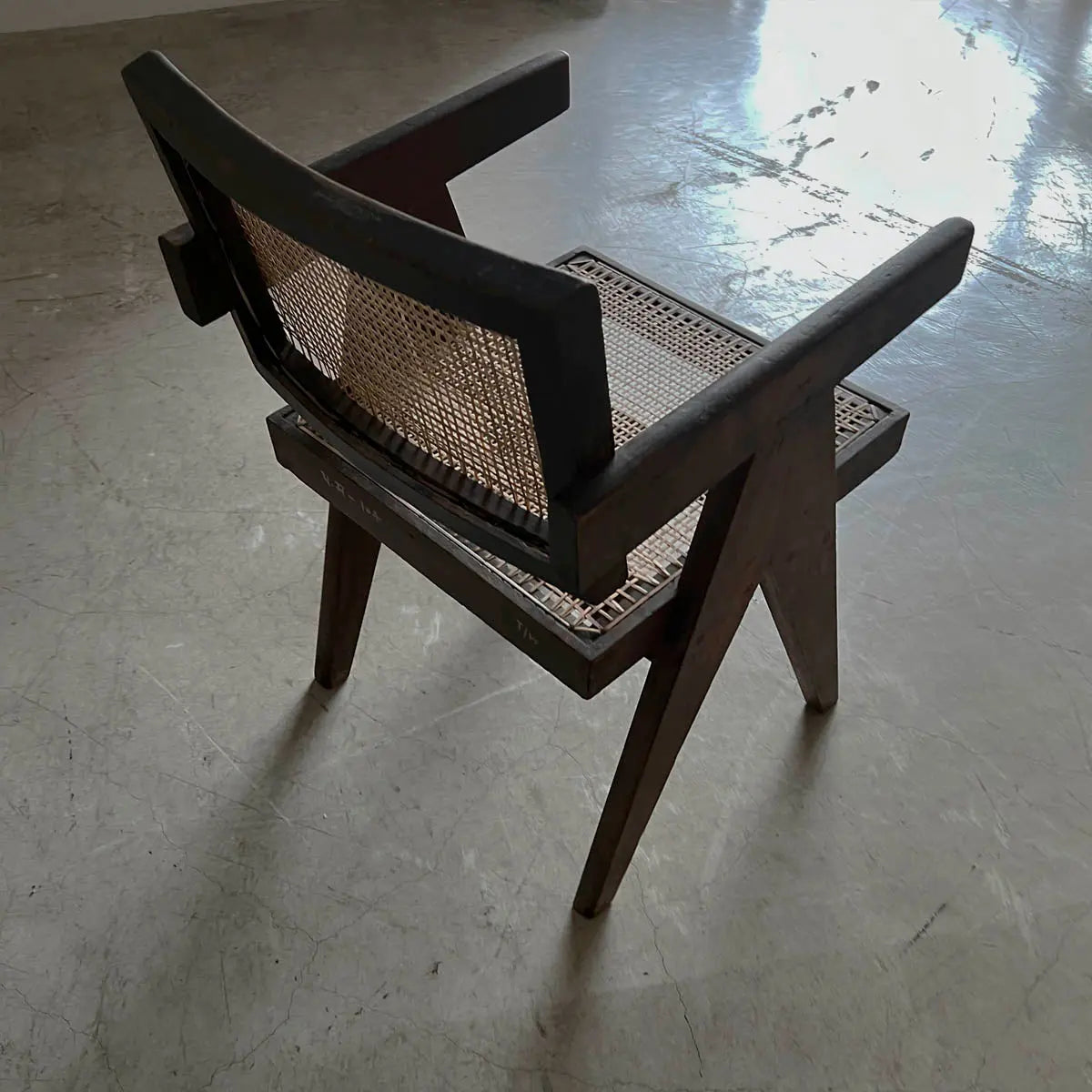 Pierre Jeanneret Floating Back Chair Vintage #A